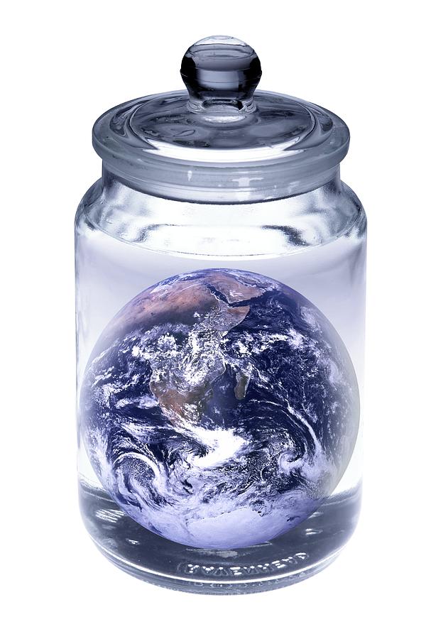 Earth In A Jar, Conceptual Image Photograph by Victor De Schwanberg ...