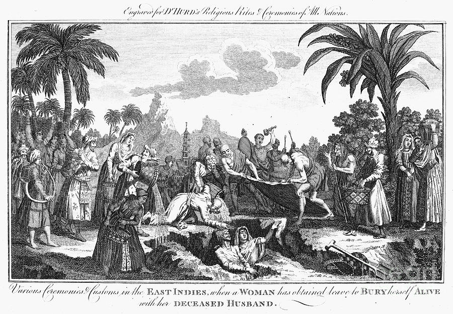 18th Century Photograph - East Indian Funeral by Granger