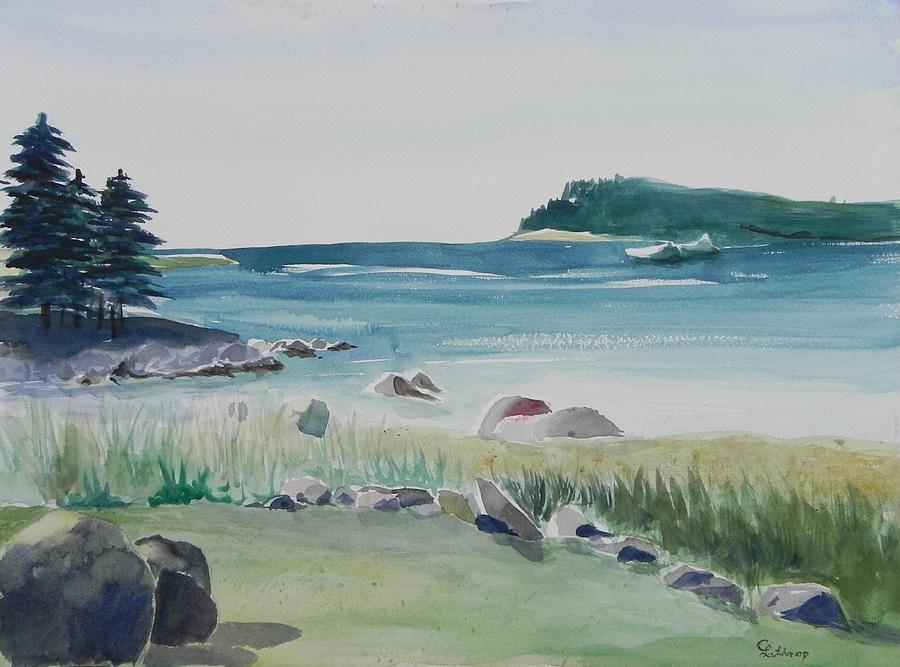 East Port LHebert in NS Painting by Christine Lathrop