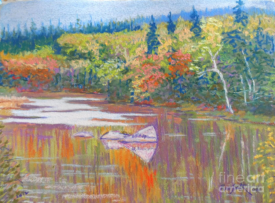East River-fall scene Pastel by Rae  Smith PSC