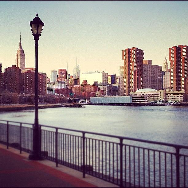 Newyorkcity Photograph - East River Running Path #newyorkcity by Spencer Allen
