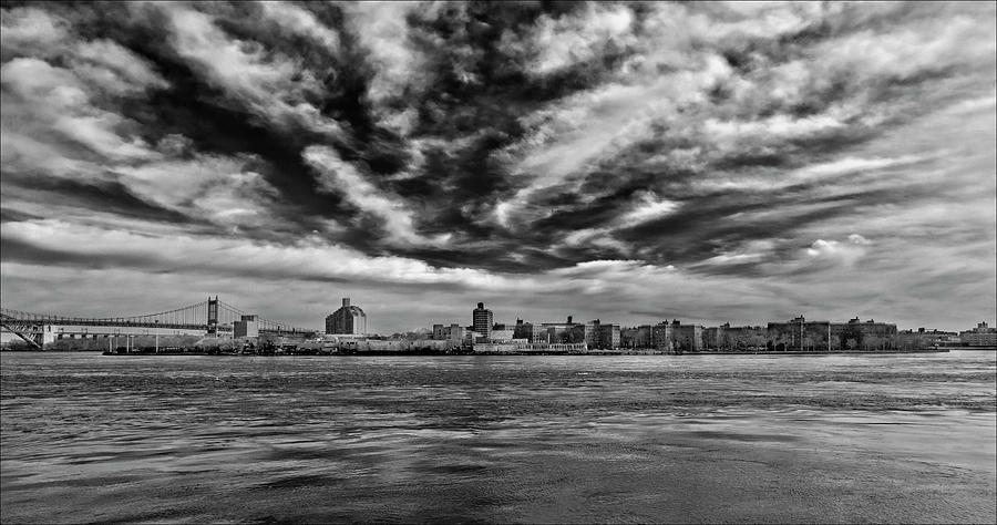 East River Skyline and Clouds NYC Photograph by Robert Ullmann
