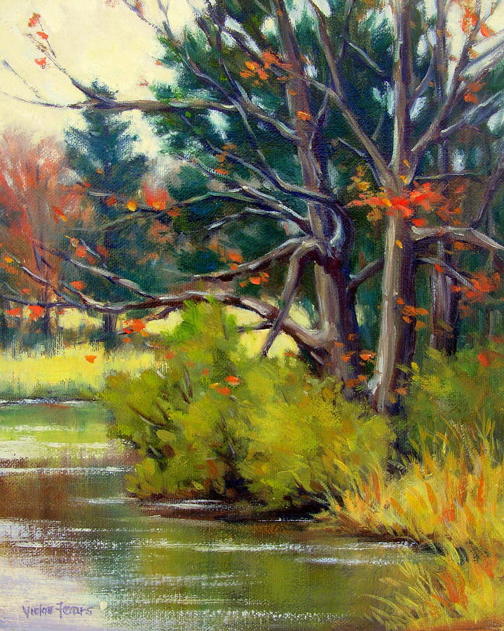 East Texas Autumn Painting by Vickie Fears