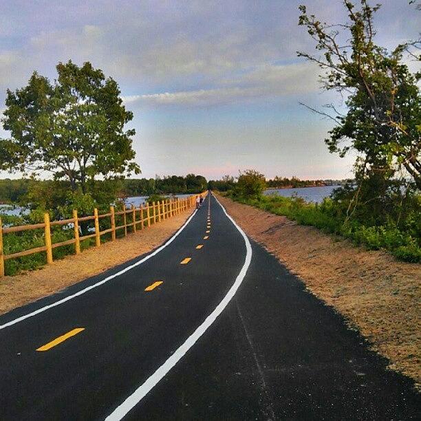Nature Photograph - Eastbay Bike Path Is Open Again #bikes by Kegan Piper