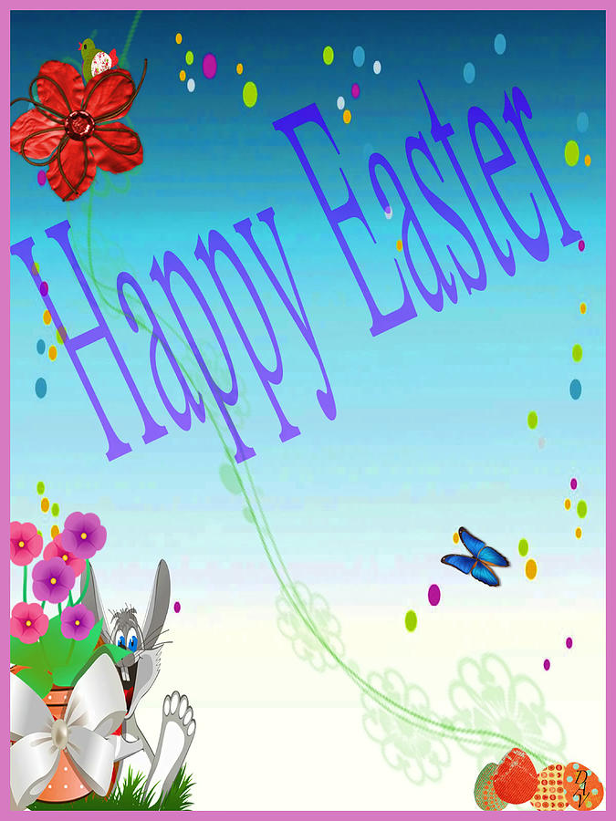 Easter Card 2 Mixed Media by Debra     Vatalaro