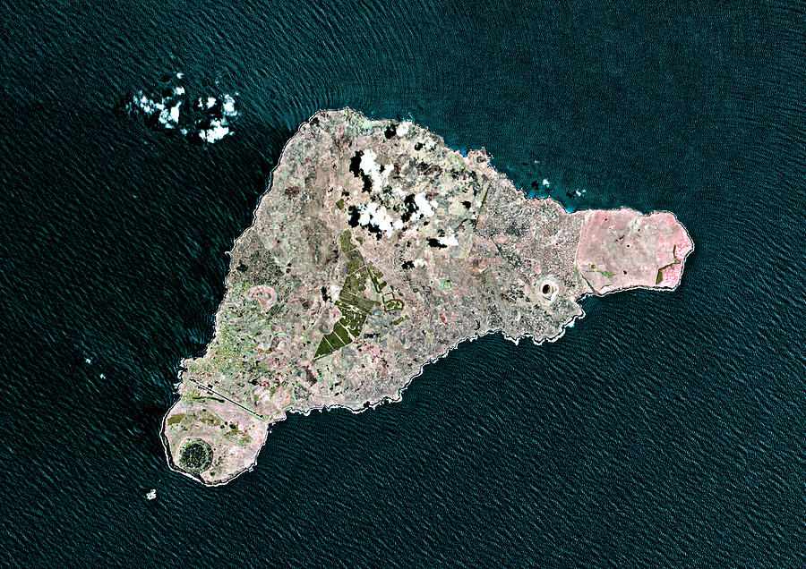 Easter Island, Satellite Image by Planetobserver