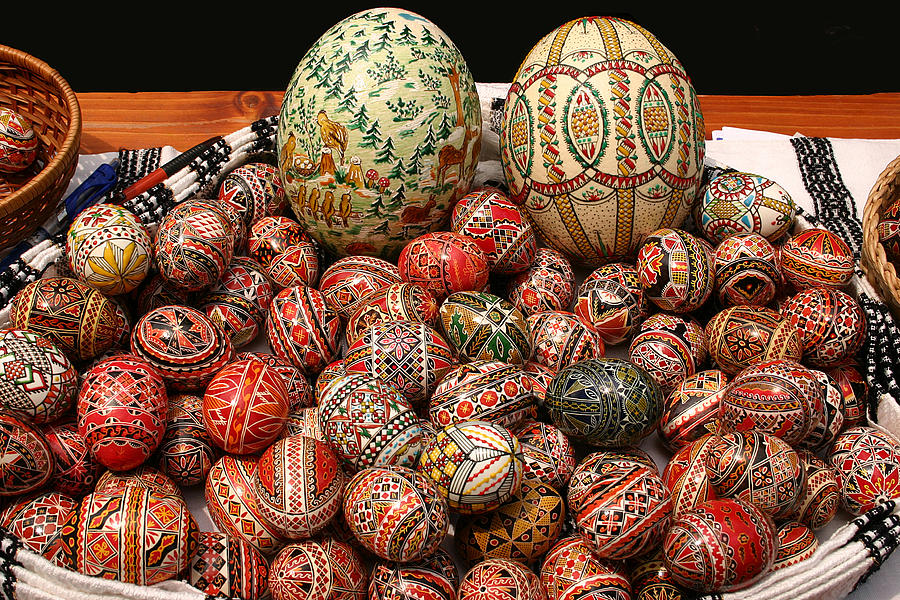 Easter painted eggs Photograph by Emanuel Tanjala