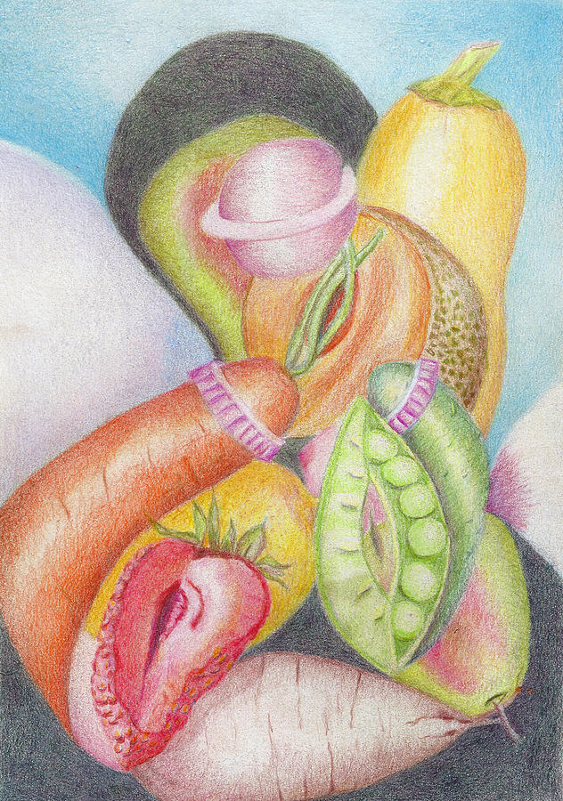 Download Eat Your Vegetables Drawing by Linda Pope