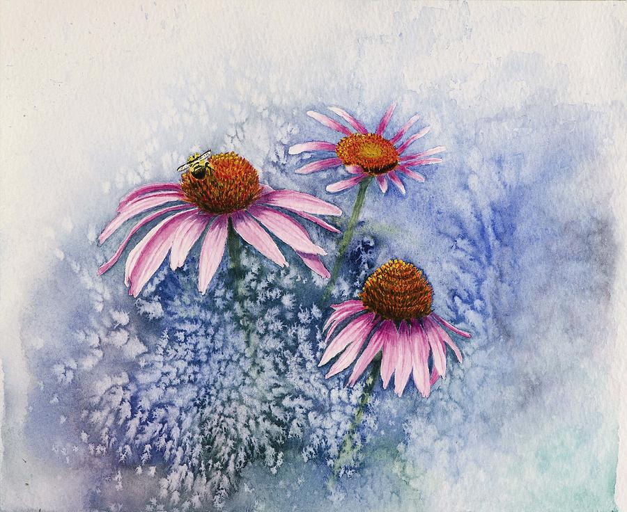 Echinacea Painting by Deb Brown Maher