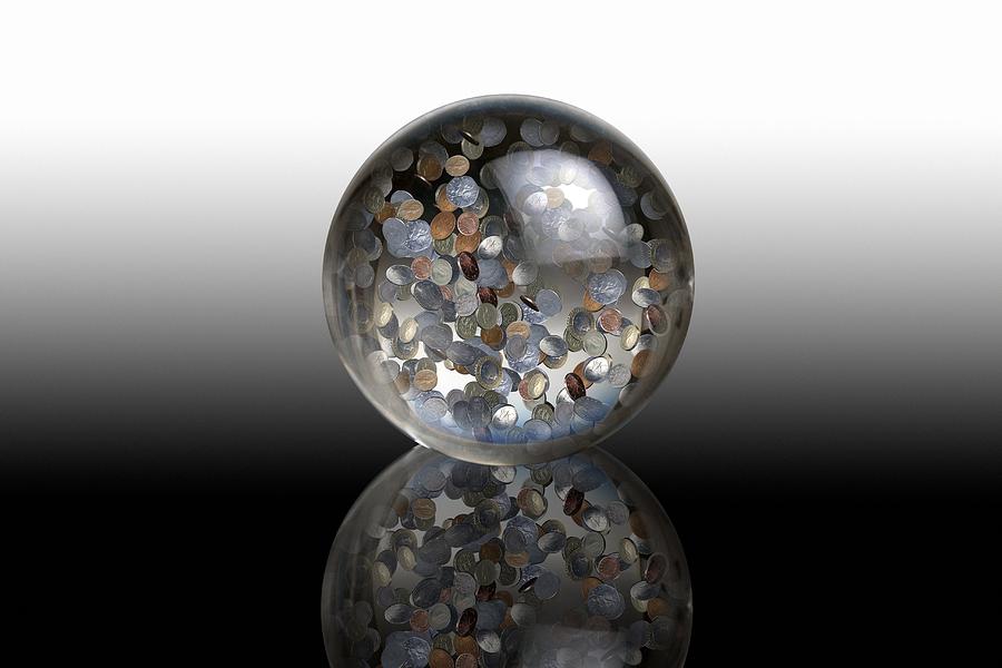 Ball Photograph - Economic Future, Conceptual Image by Victor De Schwanberg