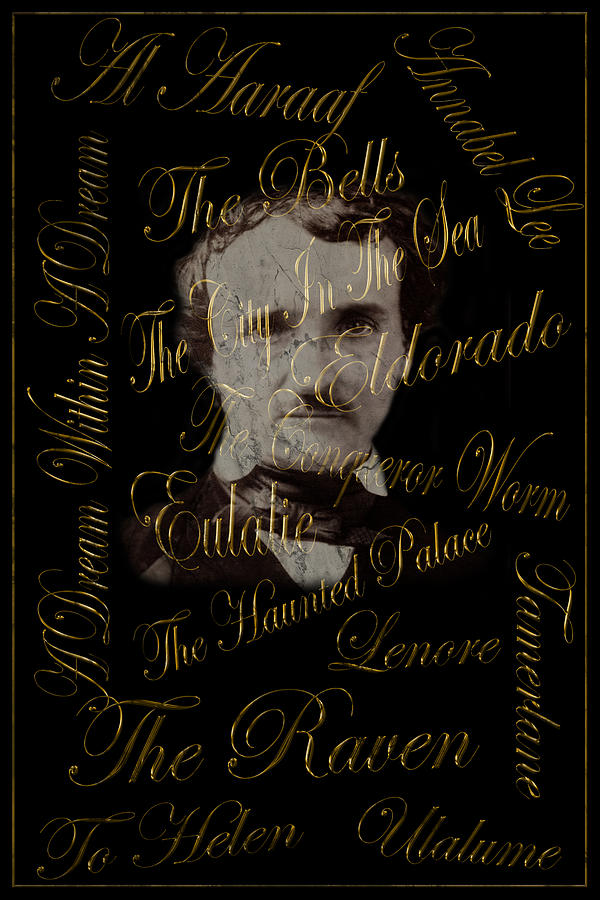 Edgar Allan Poe 1 Photograph by Andrew Fare