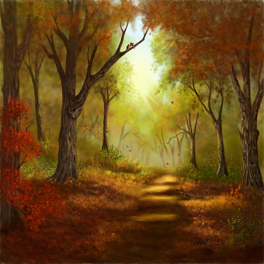 Edge of Autumn Painting by Sena Wilson
