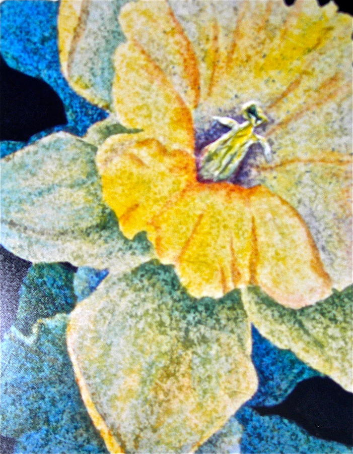 Edge of Yellow ....part one Painting by Carolyn Rosenberger
