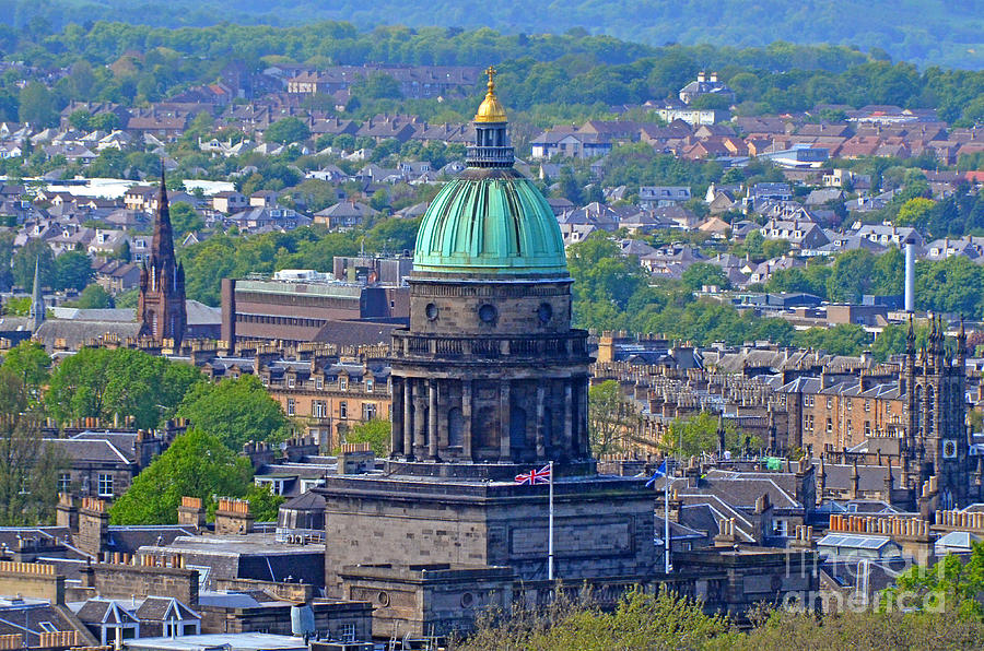 Edinburg City Digital Art by Pravine Chester