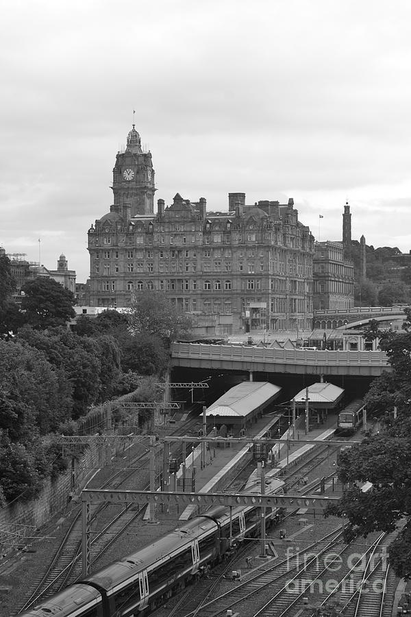 Train Photograph - Edinburgh Train Station by James Thomas