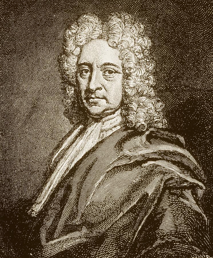 Portrait Photograph - Edmund Halley, English Astronomer (1656-1742) by Dr Jeremy Burgess.