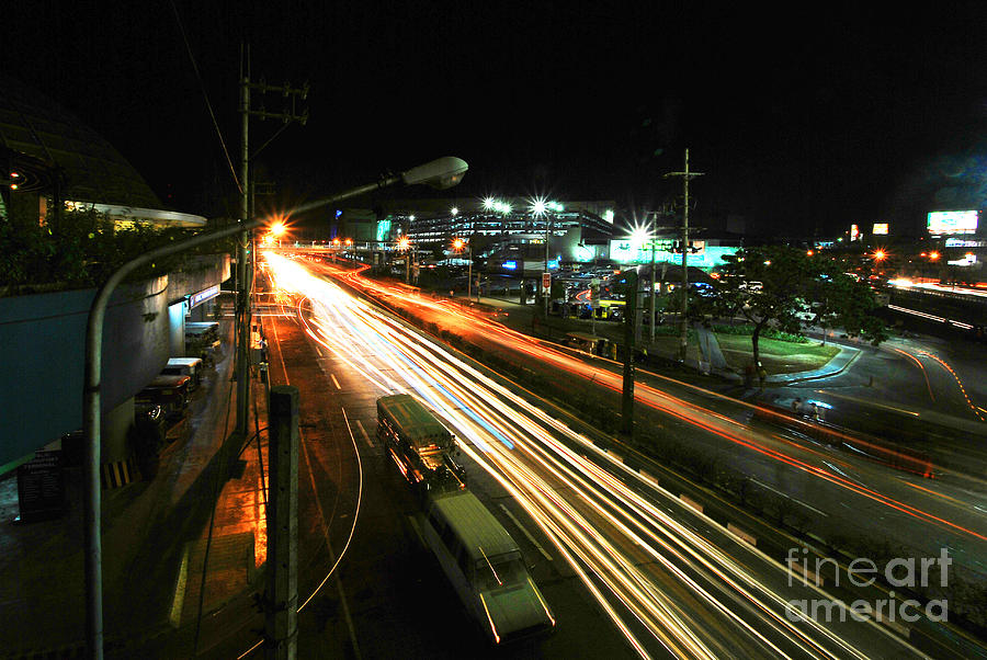 EDSA Light Trails 3.0 Photograph by Yhun Suarez