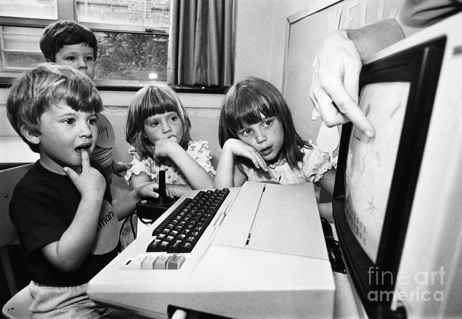 Education: Computers, 1983 Photograph by Granger
