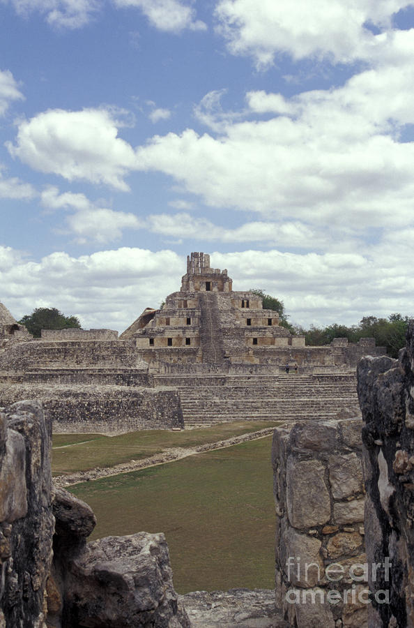 Edzna Mayan Ruins Photograph by John  Mitchell