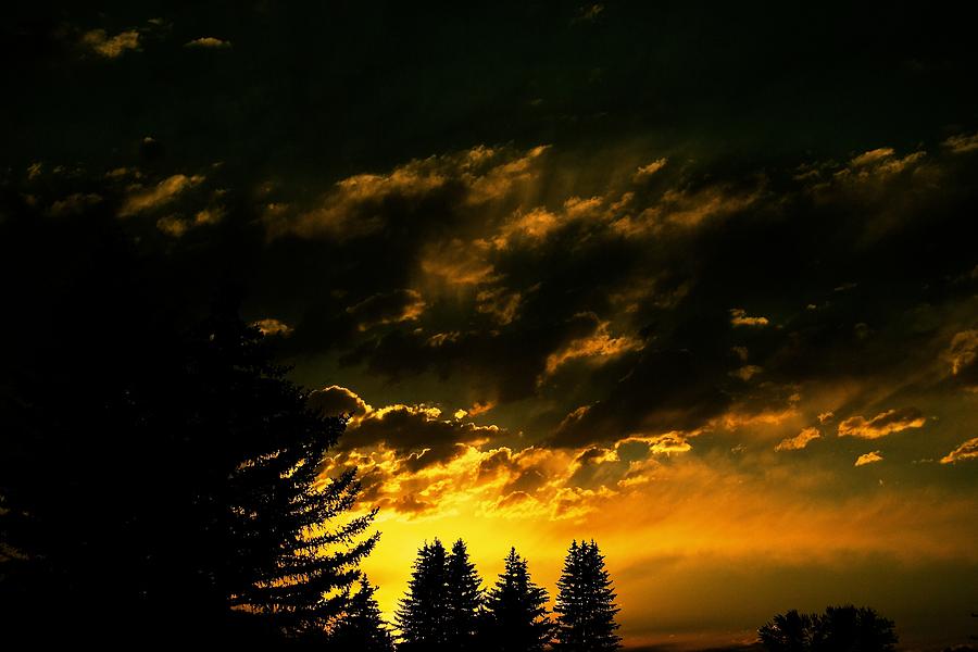 Sunset Photograph - Eerie Evening by Kevin Bone