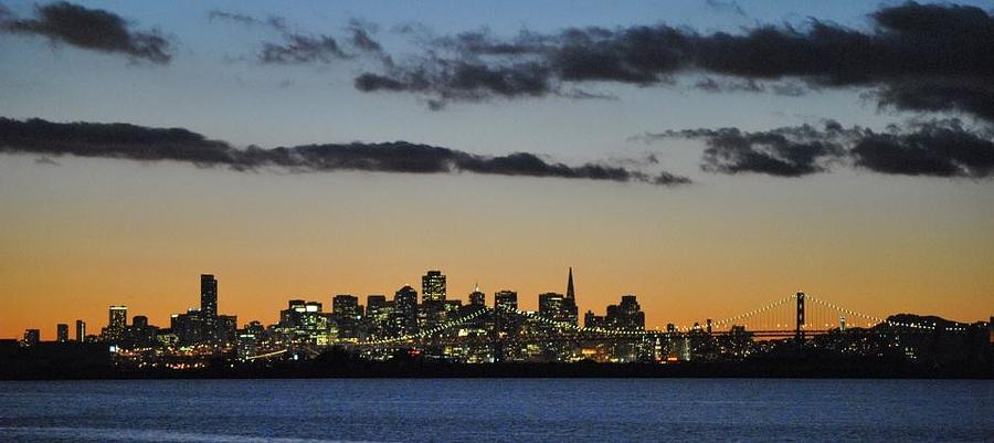 Eerie Sunset over SF Photograph by Nimmi Solomon