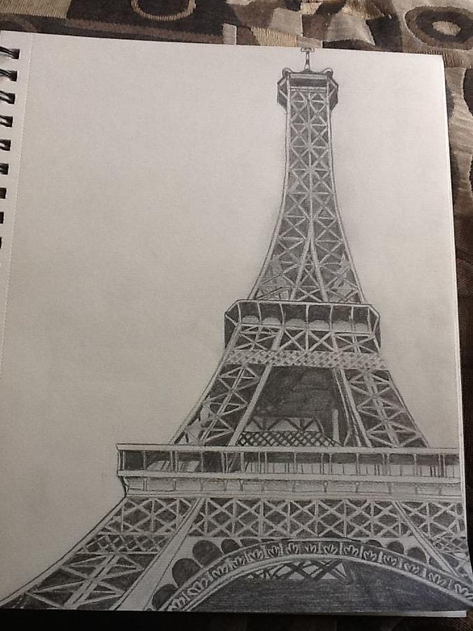 Efile Tower Drawing by Megan Hickcox
