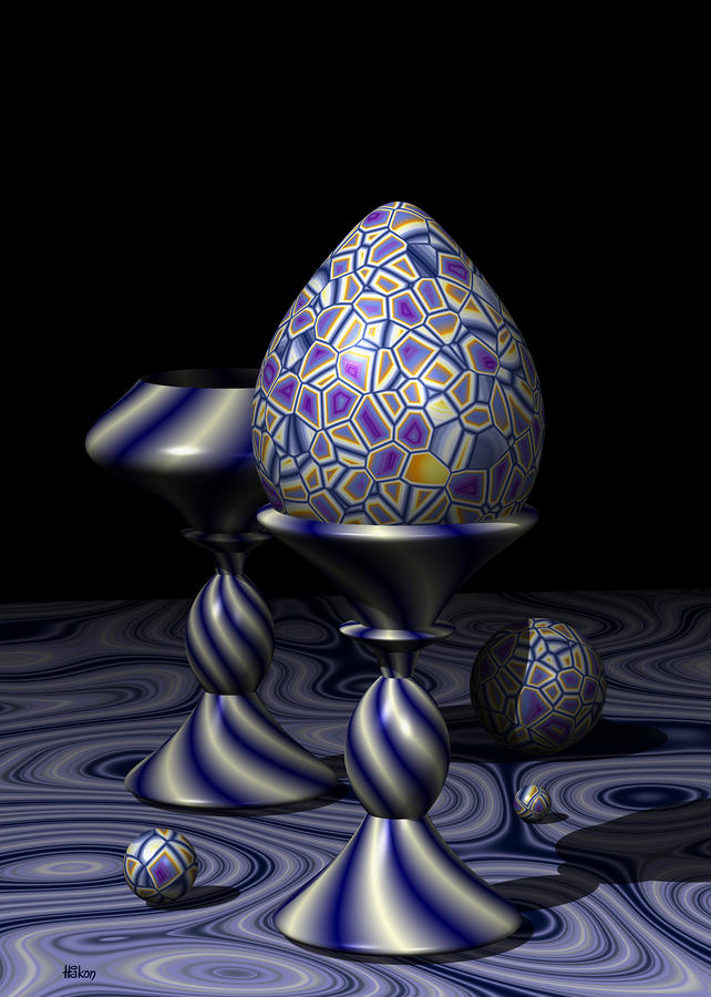 Egg and Goblet Digital Art by Hakon Soreide