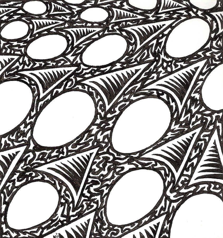 Egg Drawing - Egg Drawing 079831 by Phil Burns