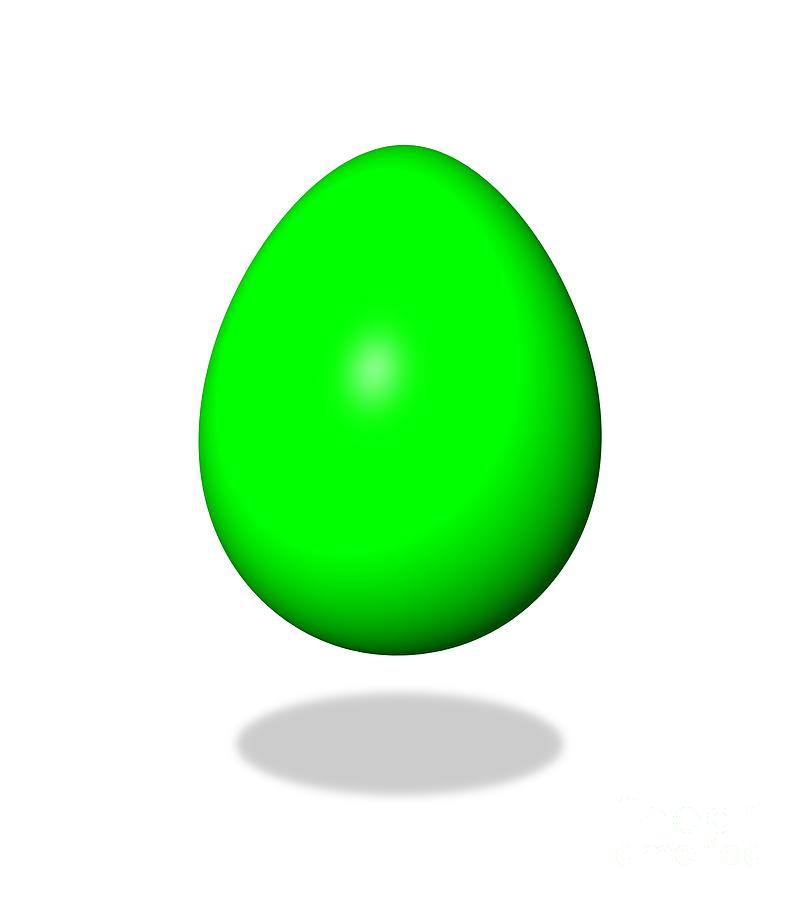 Egg Green Digital Art