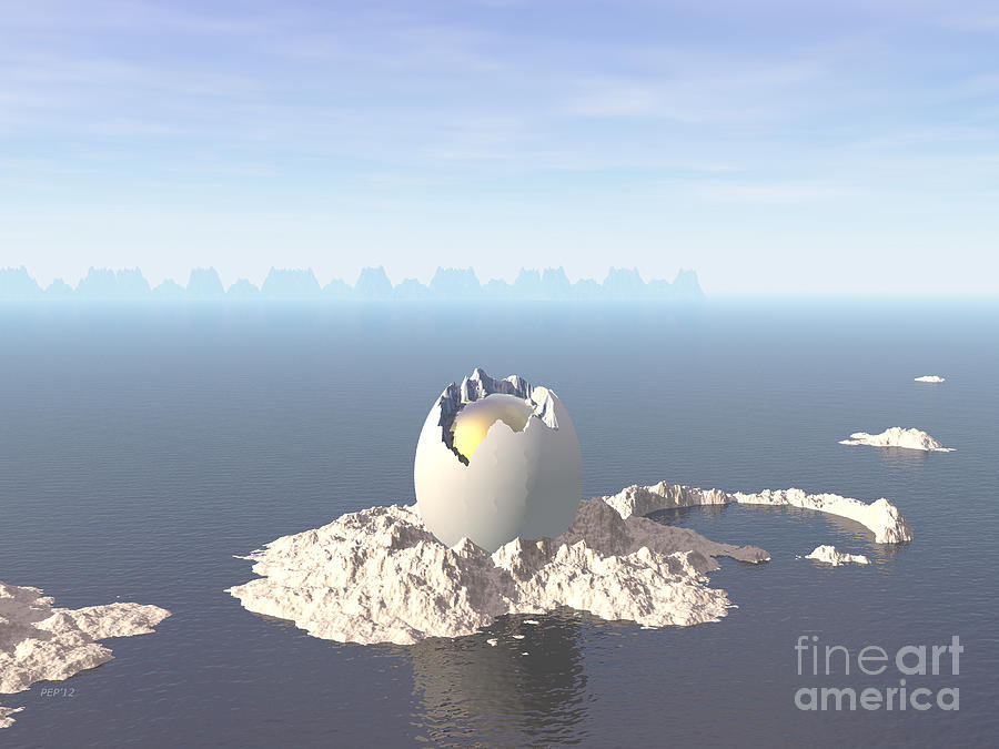 Egg Island Digital Art by Phil Perkins