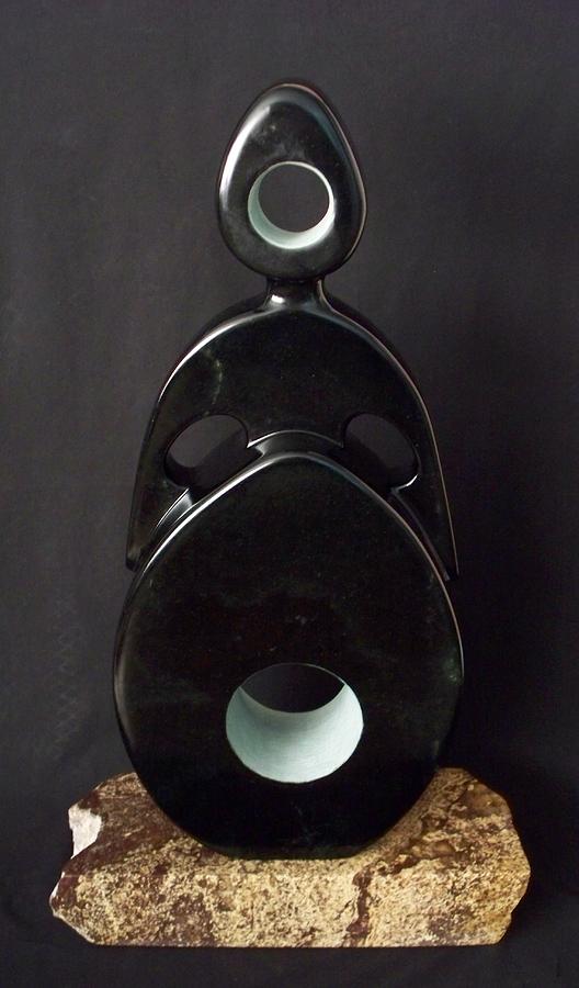 Chlorite Sculpture - Egg Lady Number Two by Jason Nelson