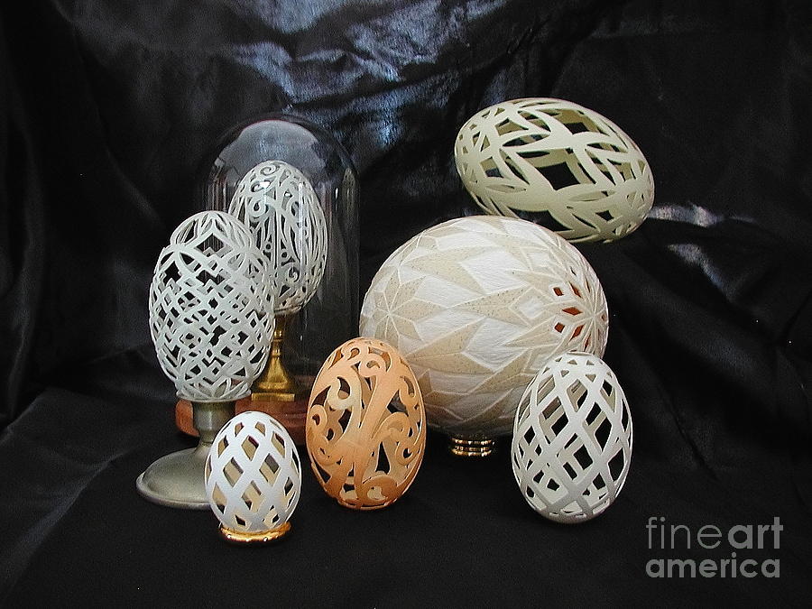 Eggshells 1 Sculpture by Christina A Pacillo