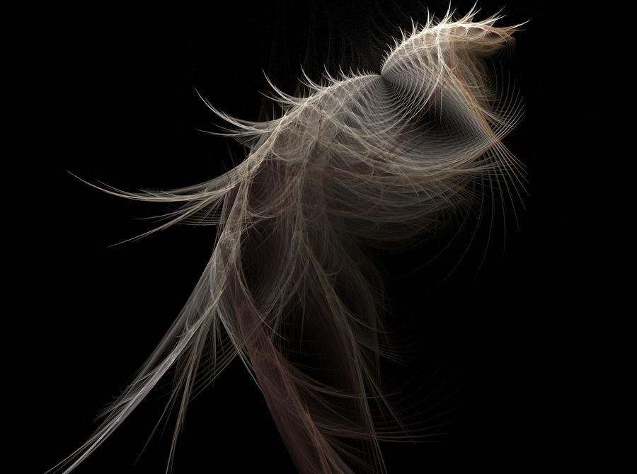Egret Digital Art by Michele Caporaso