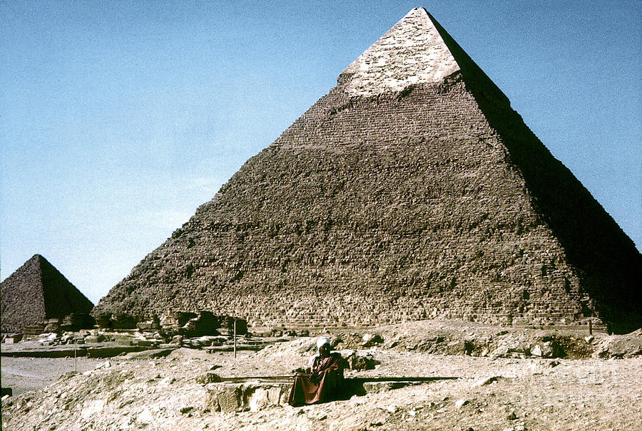 Egypt: Khephren Pyramid Photograph by Granger