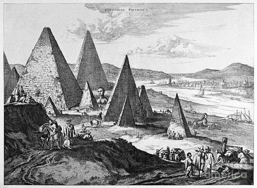 Egypt: Pyramids, 1670 Photograph by Granger