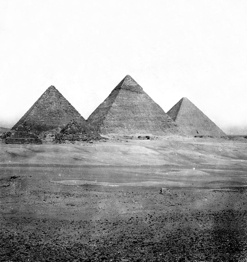 Egyptian Pyramids - c 1901 Photograph by International  Images