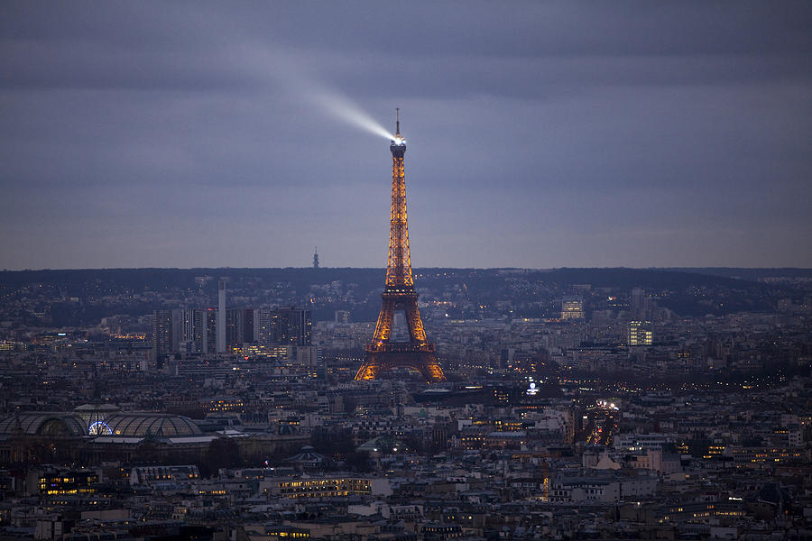 Paris Photograph - Eiffel at Dusk by Jonathan Ellison