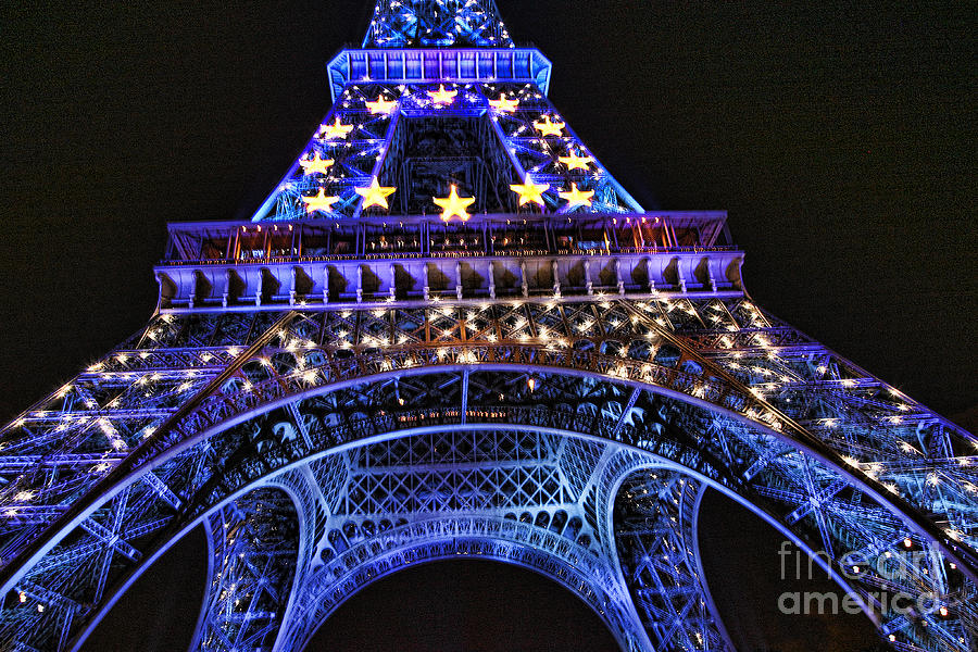 Eiffel Night II Photograph by Chuck Kuhn