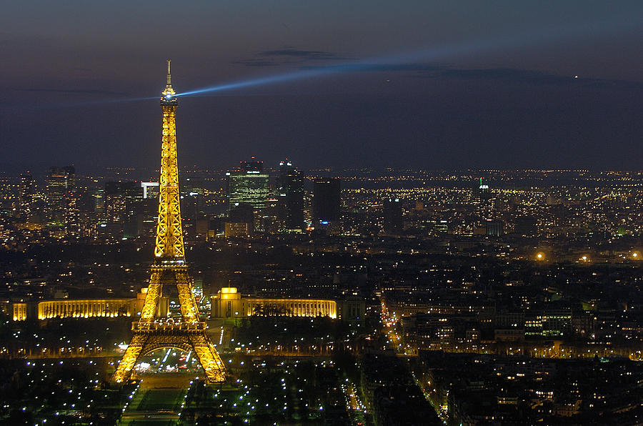 Eiffel Tower At Night by Sebastian Musial