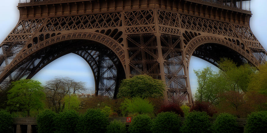 Eiffel Tower Base Photograph by Andrew Fare
