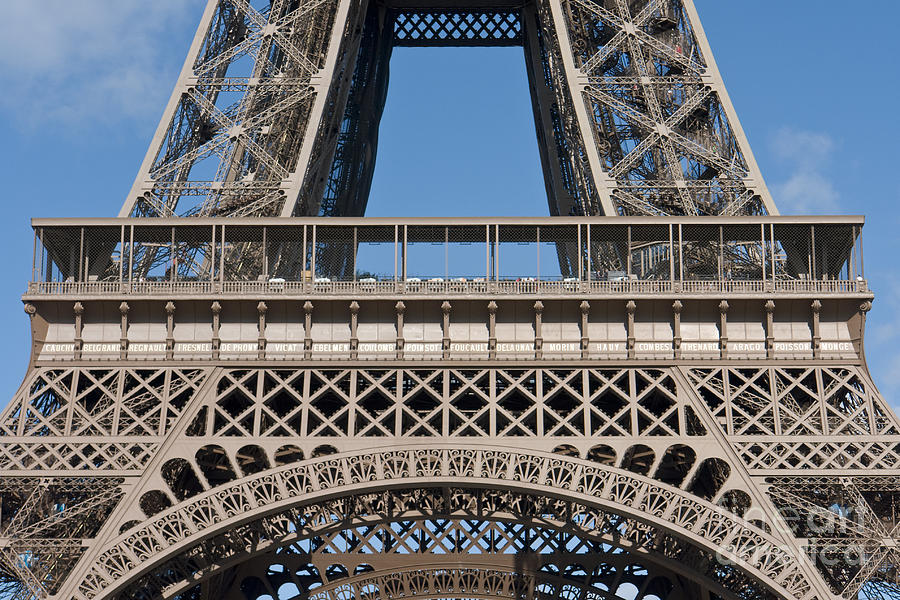 Eiffel Tower first platform Photograph by Fabrizio Ruggeri