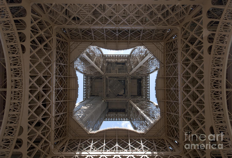 Eiffel Tower from below Photograph by Fabrizio Ruggeri