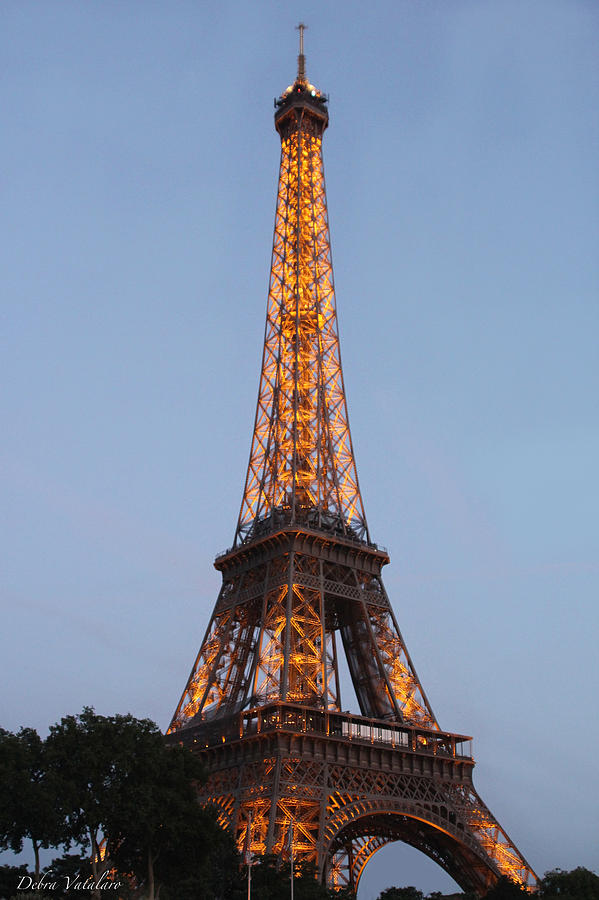 France Photograph - Eiffel Tower Lights by Debra     Vatalaro