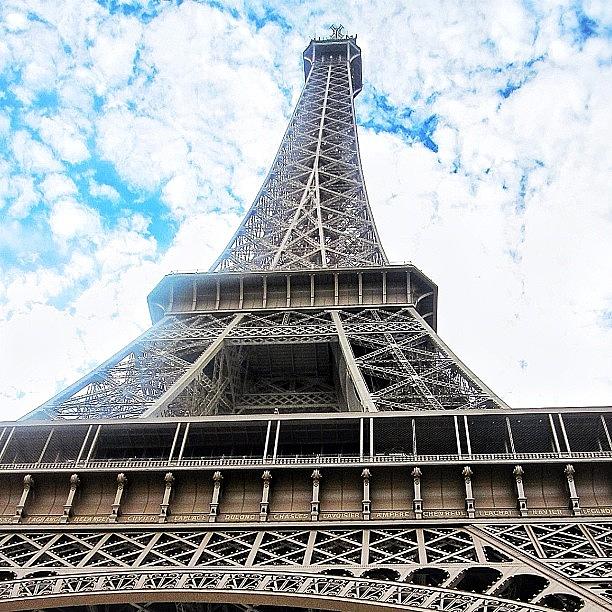 Paris Photograph - #eiffel #tower #paris #sky #skyporn by Ryan Richbourg