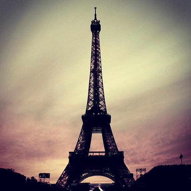 Paris Photograph - #eiffeltower Edit 3. #paris #france by Jen Hernandez