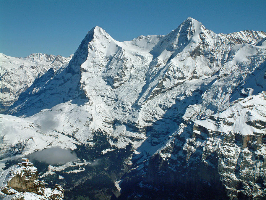 Eiger and Monsch Swiss Alps Photograph by Joseph Hendrix