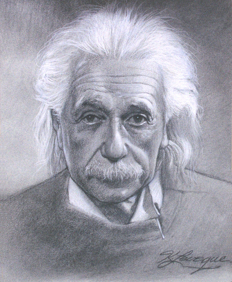 Einstein Painting by Kevin Leveque