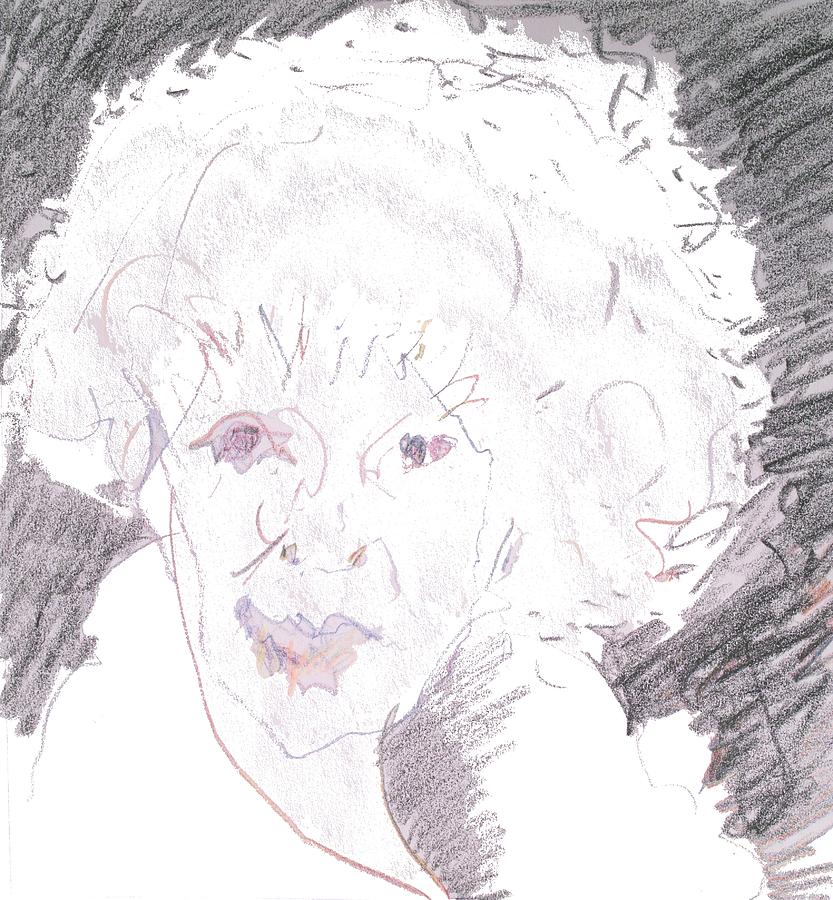 Portrait Drawing - Einsteins daughter by Reiner Poser