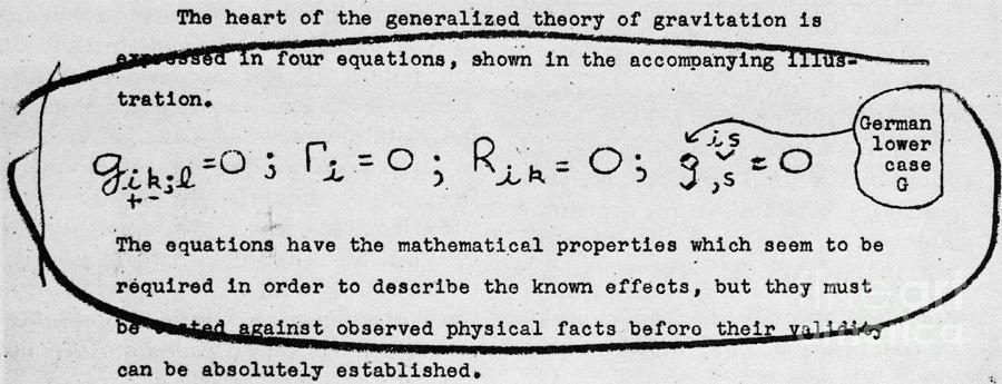 Einsteins Theory Of Gravity Photograph by Science Source