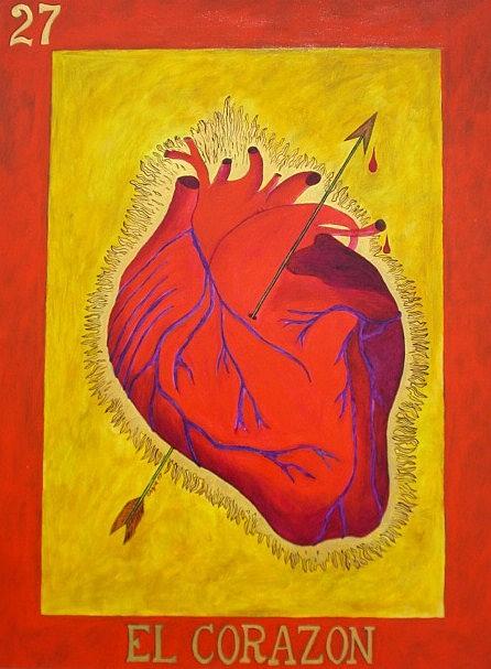 El corazon Painting by Manny Chapa